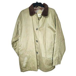 Authentic St Johns Bay Extra Large Brown Plaid Interior Button Up Jacket